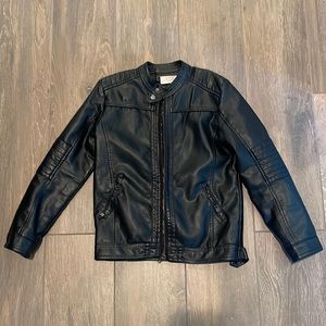 Faux leather jacket youth 11-12